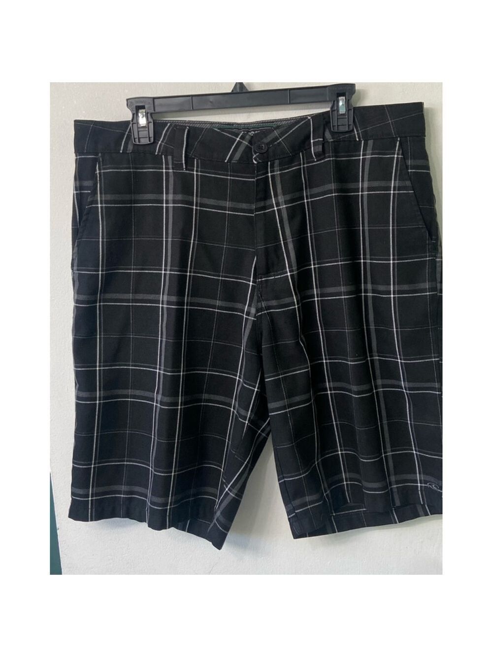 O'Neill Men’s Plaid Shorts Size 36 Black